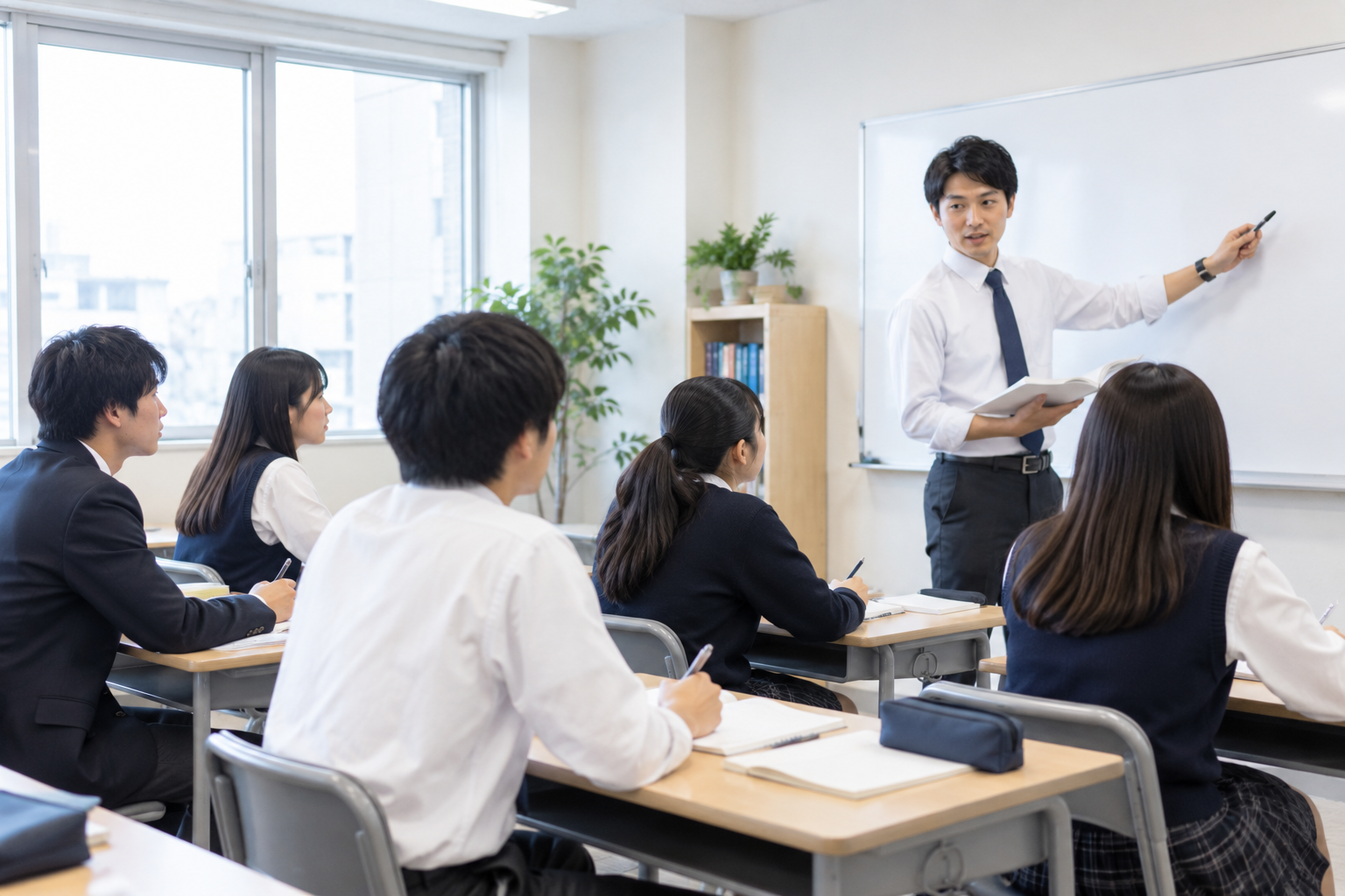 家族社会学のゼミで日本とフランスの社会調査や統計資料を分析する学生のイメージ